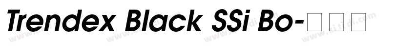 Trendex Black SSi Bo字体转换